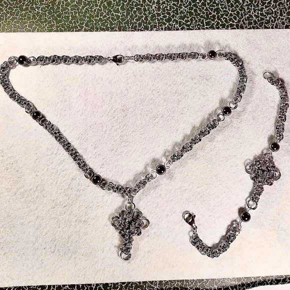 Artisan Non-Magnetic Hematite and Jewelry Set - Picture 3 of 8